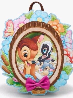 Disney Loungefly Bambi & Friends Floral Portrait Backpack NWT